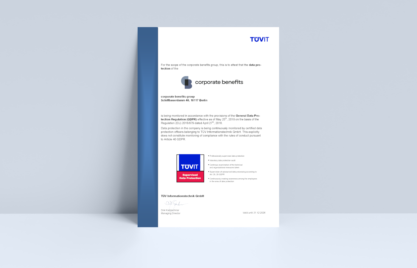 EN TUEV Nachweis 2026